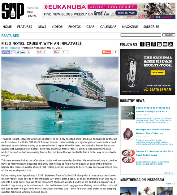 SUPTHEMAG Crusin' With An Inflatable May 15, 2013 Part 1